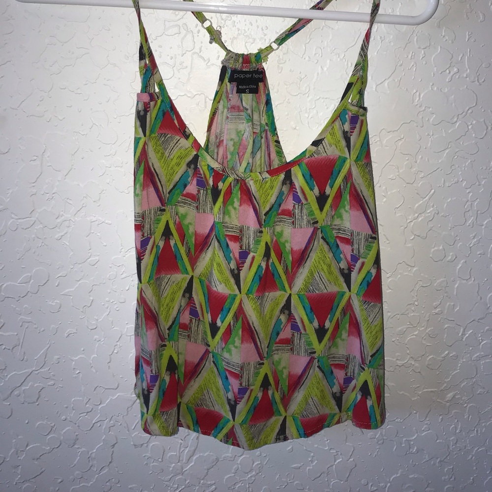 Paper tee tank top